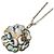Collana a catena vintage Chanel Camellia Multicolore