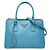 Borsa a mano/Borsa a tracolla Prada Galleria con placca logo triangolare Blu