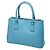 Borsa a mano/Borsa a tracolla Prada Galleria con placca logo triangolare Blu - vista 2