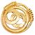 Timeless Chanel Coco Mark Vintage Brosche Golden