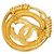 Timeless Chanel Coco Mark Vintage Brosche Golden - Ansicht 2