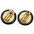 Chanel Coco Mark Vintage Ohrringe 95P Schwarz - Ansicht 2