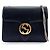 Gucci Interlocking Patent Small Schwarz