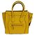 Céline Celine Luggage Smooth Leather Micro Yellow