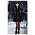 Timeless Chanel Abrigo de Cuero Negro Métiers d'Art Paris-Rome - vista 3