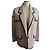 Chanel Oversize Lammlederjacke Beige mit schwarzer Paspelierung