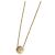 Collana Cartier in Oro Rosa con Disco di Diamanti D'oro