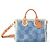Louis Vuitton Speedy Bandouliere 40 Ski Damier Denim Bianco Blu