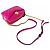 Bolsa de ombro em couro Versace em rosa - vista 10