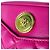 Bolsa de ombro em couro Versace em rosa - vista 11