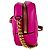 Bolsa de ombro em couro Versace em rosa - vista 2