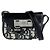 Borsa a tracolla Christian Dior in pelle e tela Nero Blu navy