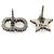 Christian Dior Tribal Stud Ohrringe Silber - Ansicht 7