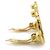 Pendientes de clip Chanel Gold Dorado - vista 3