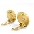 Pendientes de clip Chanel Gold Dorado - vista 4