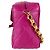 Borsa a tracolla Chanel in pelle d'agnello Magenta - vista 2