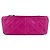 Borsa a tracolla Chanel in pelle d'agnello Magenta - vista 4