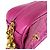 Borsa a tracolla Chanel in pelle d'agnello Magenta - vista 7