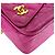 Borsa a tracolla Chanel in pelle d'agnello Magenta - vista 9