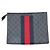 Pochette Gucci Navy GG Supreme Bleu Marine