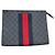 Pochette Gucci Navy GG Supreme Bleu Marine - vue 3