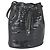 Céline Bolso de hombro de piel grabada Celine Negro