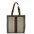 Borsa Tote Gucci Ophidia GG Supreme Canvas Marrone Giallo - vista 3