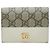 Cartera bi-fold Gucci GG Supreme Blanco Beige