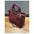 Borsa Christian Dior Lady Dior Borgogna Bordò - vista 10
