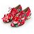 Simone Rocha Mad Flower Satin Brogues Pink Rot Grün