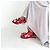 Simone Rocha Mad Flower Satin Brogues Pink Rot Grün - Ansicht 2