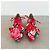 Simone Rocha Mad Flower Satin Brogues Pink Rot Grün - Ansicht 6