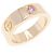 Cartier Love 1P Band Ring Ring Golden