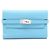Hermès Hermes Kelly Wallet Medium Verso in Blue