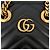 Bolsa de Ombro Gucci GG Marmont em Couro Matelassê Preto - vista 9