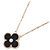 Van Cleef & Arpels Vintage Alhambra Halskette Schwarz Golden