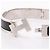 Hermès Brazalete Hermes Clic Clac PM Negro Plata - vista 3