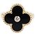 Van Cleef & Arpels Vintage Alhambra Onyx Ring Schwarz Golden - Ansicht 2