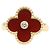Van Cleef & Arpels Vintage Alhambra Ring aus Karneol Rot Golden - Ansicht 2