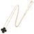 Van Cleef & Arpels Vintage Alhambra Onyx Halskette Schwarz Golden - Ansicht 2