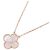 Van Cleef & Arpels Vintage Alhambra Halskette Weiß Golden