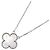 Van Cleef & Arpels Vintage Alhambra Halskette Silber Weiß