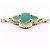Bracciale Van Cleef & Arpels Vintage Alhambra Malachite 5P D'oro Verde - vista 4