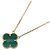 Van Cleef & Arpels Vintage Alhambra Malachit Halskette Golden Grün