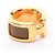 Ring Hermès Anello per foulard Hermes Olympe PM Marrone D'oro