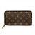Portafoglio Zippy Monogram Louis Vuitton Marrone