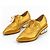 Simone Rocha Metallic-Gold Brogues mit Perspex-Absatz Herbst 2014 Golden