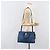 Autre Marque SAINT LAURENT Borsa a mano Cavas Chic in pelle 2way Blu Oro 279079 Auth 204300A D'oro - vista 29