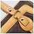 Céline CELINE Macadam Canvas Tote Bag PVC Leder Braun Gold Auth 204407A Golden - Ansicht 17