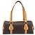 Céline CELINE Macadam Canvas Tote Bag PVC Leder Braun Gold Auth 204407A Golden - Ansicht 2